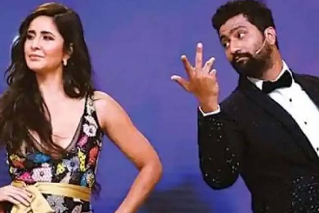 Katrina Kaif dazzled in a pink lehenga for her 'Sangeet' ceremony, groom Vicky Kaushal donned a sherwani!